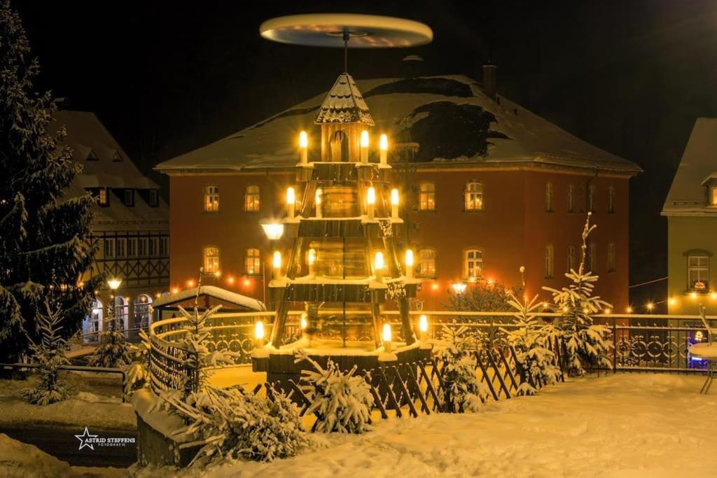 Gartentraum, Feuergrill, Kids-Spielwelt, 4Raeume Hartenstein  Exteriör bild